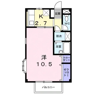 ベールパビヨン【2階】の間取り