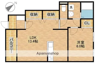 フェリーチェK・S・K【1階】の間取り