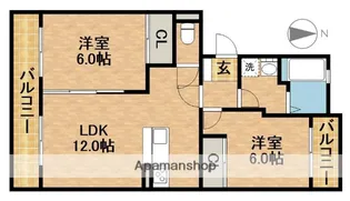 ガウディウム【1階】の間取り