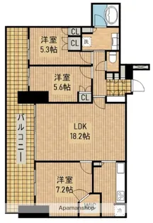 プレミスト浜松中央タワー【12階】の間取り