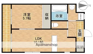 ザ・レジデンス小豆餅【305号室】の間取り
