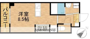 第二我心ヶ丘マンション【2階】の間取り