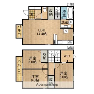 ソレイユ【103号室】の間取り