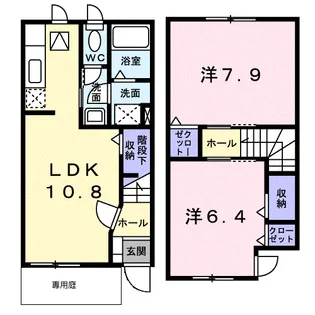 クレスト石脇【1階】の間取り