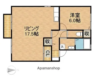 ラファール【2階】の間取り