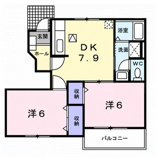 クオリアノーバ【1階】の間取り