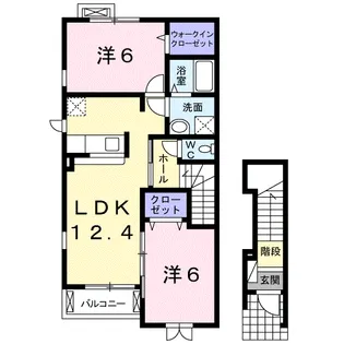 フレイム【2階】の間取り