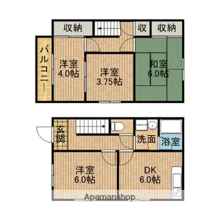 グランドメゾン駿河台【102号室】の間取り