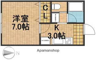 コーポS【2階】の間取り