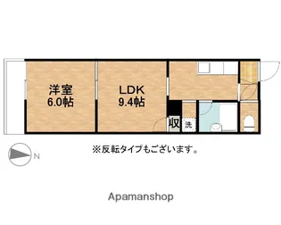パステルグリーン【2階】の間取り