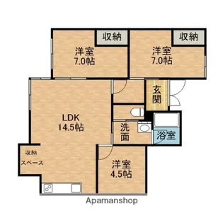 メルフォルン【2階】の間取り