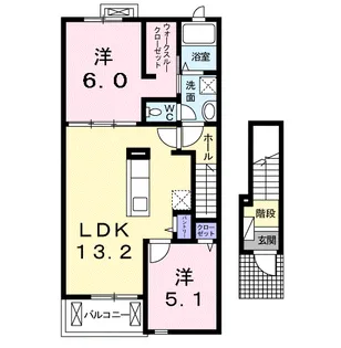 エクセルステージ【2階】の間取り