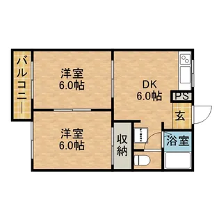 セレクト21B【2階】の間取り