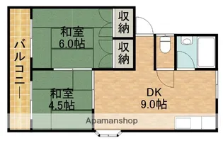 ハイツ ラメール【2階】の間取り