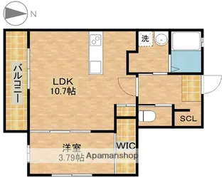 静岡県浜松市中央区三方原町【マンション】の間取り