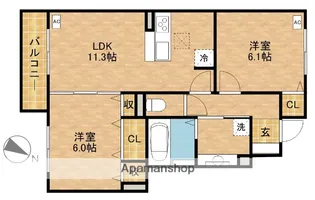 MIRADOR【1階】の間取り