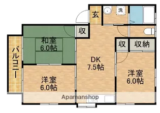 山科コーポ【2階】の間取り