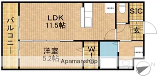 メゾン リヴェール【5階】の間取り