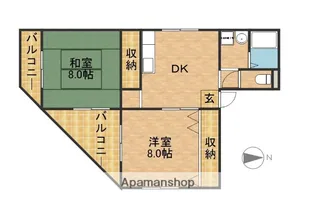 ハイツサハラ【301号室】の間取り