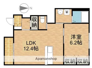 オハナ【102号室】の間取り