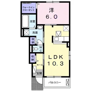 ラマニアⅡ【1階】の間取り