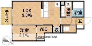 ラペ・クロシェットM【1階】の間取り