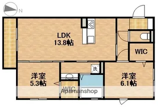 GRACEGARDEN【2階】の間取り