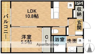 静岡県浜松市中央区西浅田1丁目【マンション】の間取り