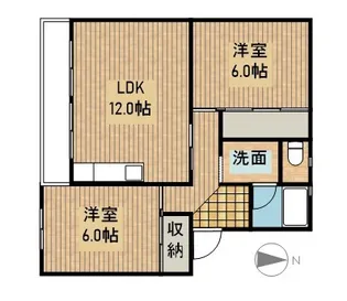 クレスト池新田【1階】の間取り