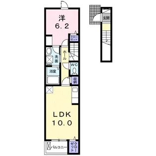 ラフィーネ E【2階】の間取り