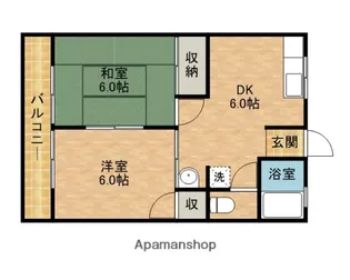 コーポ広小路【201号室】の間取り