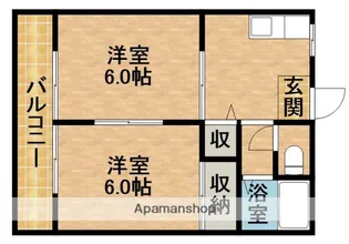 スモールバレーD【201号室】の間取り