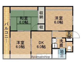 グリーンパルいとうB【2階】の間取り