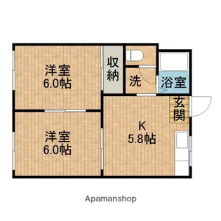 メゾン谷上A【103号室】の間取り