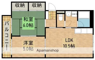 パールハイツA【2階】の間取り