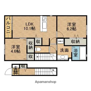 メゾンピジョノ【2階】の間取り