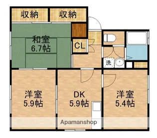 ひかりB【1階】の間取り