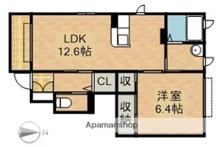 エスポワール21A【1階】の間取り