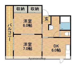 シティーベル【1階】の間取り