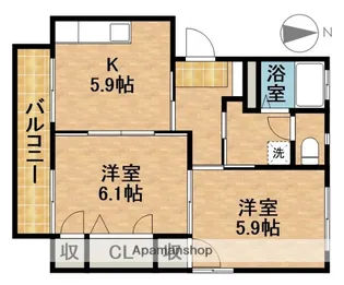 城の里E【2階】の間取り