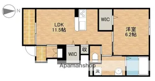シーダー初生【1階】の間取り