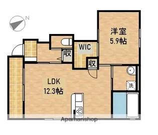 静岡県浜松市中央区高丘北2丁目【アパート】の間取り