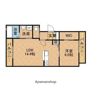 FELICITY GLANZ【1階】の間取り