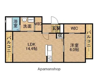 FELICITY GLANZ【3階】の間取り