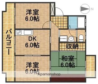 プライムハイツB【1階】の間取り