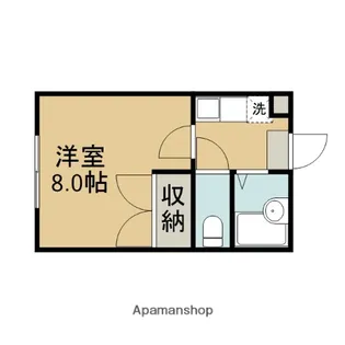 レジデンス城西【1階】の間取り