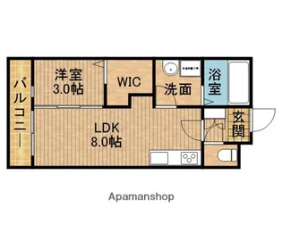 ALIVIO【201号室】の間取り