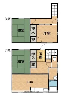 静岡県浜松市中央区本郷町【一戸建】の間取り