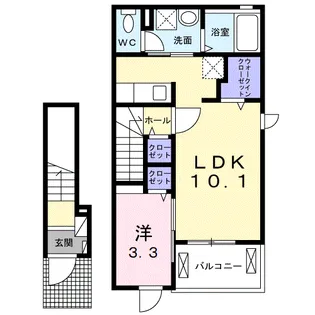 ミオ・スタンツァ【2階】の間取り