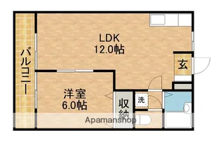 シティハイツ久保田Ⅱ【205号室】の間取り